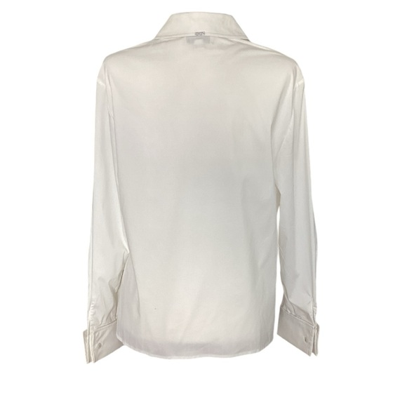 St John Sport by Marie Gray White Button Down Top - Picture 4 of 8